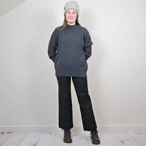 Croft & Barrow Chunky Sweater Gray Medium